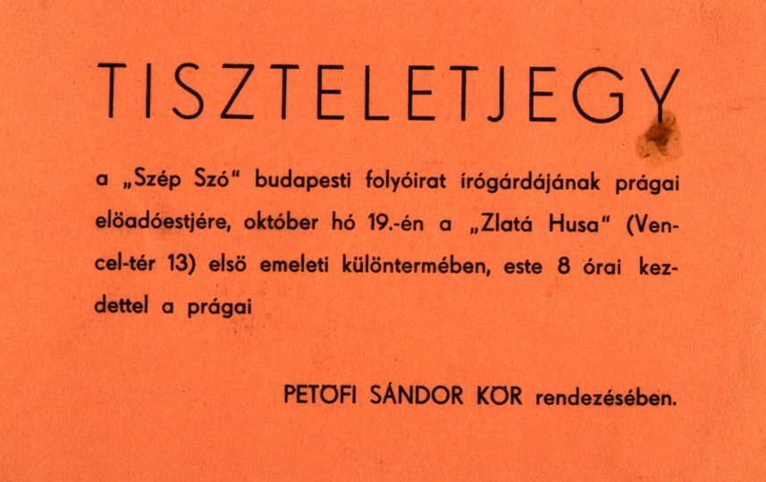 A Szép csehszlovákiai útja - magyar. Ignotus Pál, Fejtő Ferenc, József Attila, Nádass József, Remenyik Zsigmond. 1937. október 19.